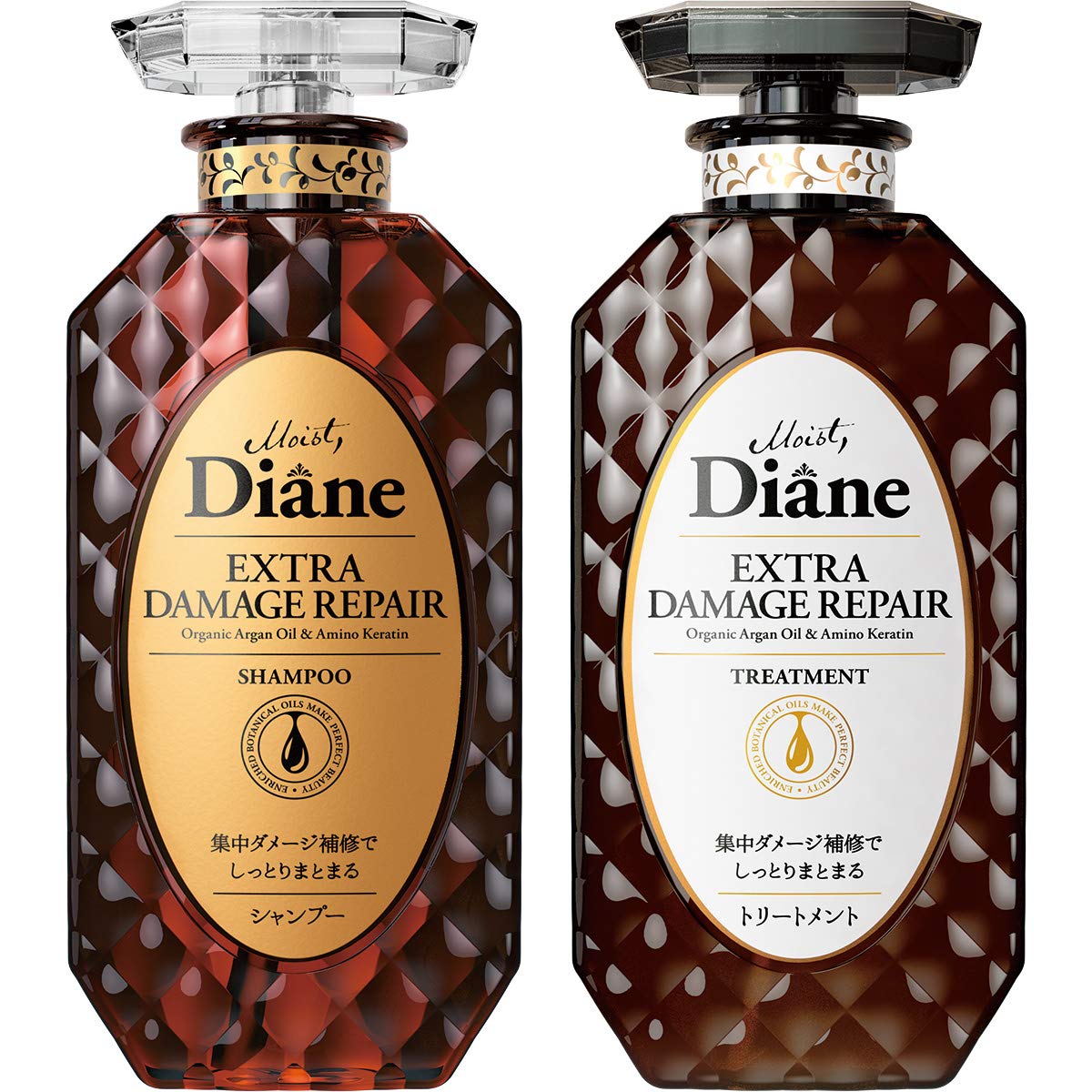 【生産終了品】Diane ダイアン シャンプー&トリートメント [ダメージ補修] フローラル&ベリーの香りパーフェクトビューティ エクストラダメージリペア セット 450ml×2商品画像