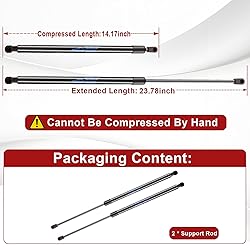 EKALA SG214054 Rear Window Struts Glass Window