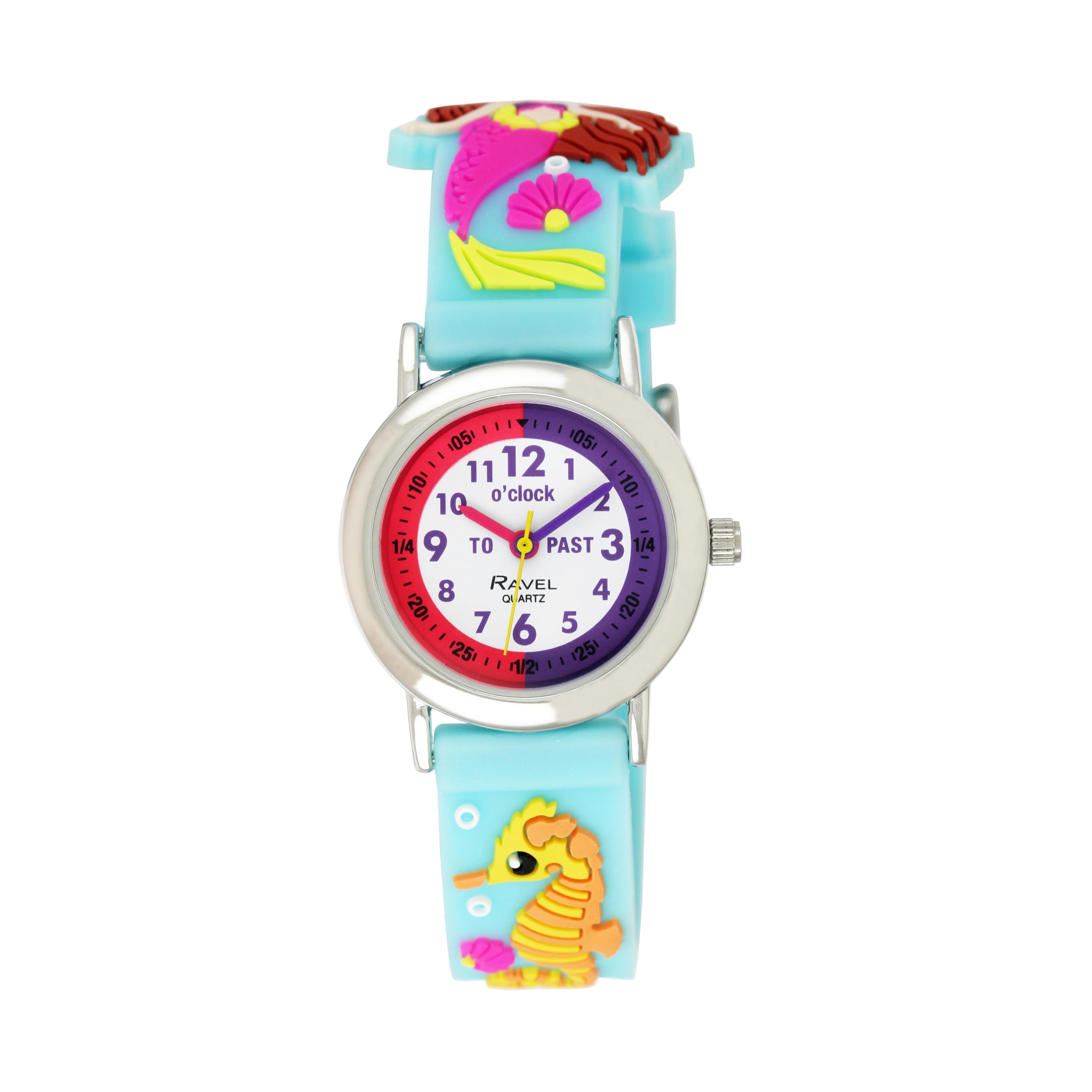 Ravel Children's Turquoise Mermaid Time Teacher Watch — image 1