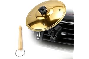 Car Cymbal for Car Vent - Fun Drum Accessory with Crisp Sound, Finger Crash Cymbal, Easy Clip-On Installation for All Cars, T