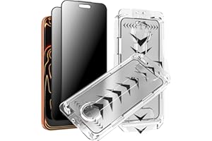 2-Pack Tempered Glass Matte Privacy Screen Protector for iPhone 13/13 Pro/14, Anti-spy Auto-Dust Removal, Anti-glare High Def