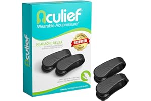 Aculief Acupressure Hand Clip - Stress Management & Hand Pressure Point Support - Portable Comfort & Thumb Pressure Point Clip - Regular, Pink, Pack of 2