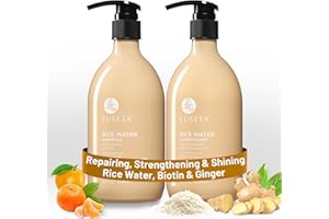 L LUSETA Luseta Rice Water Shampoo and conditioner Set Strengthening & Nourishing Revitalizes Shine for All Hair Types Hydrating & Frizz Control for Women and Men 16.9oz*2