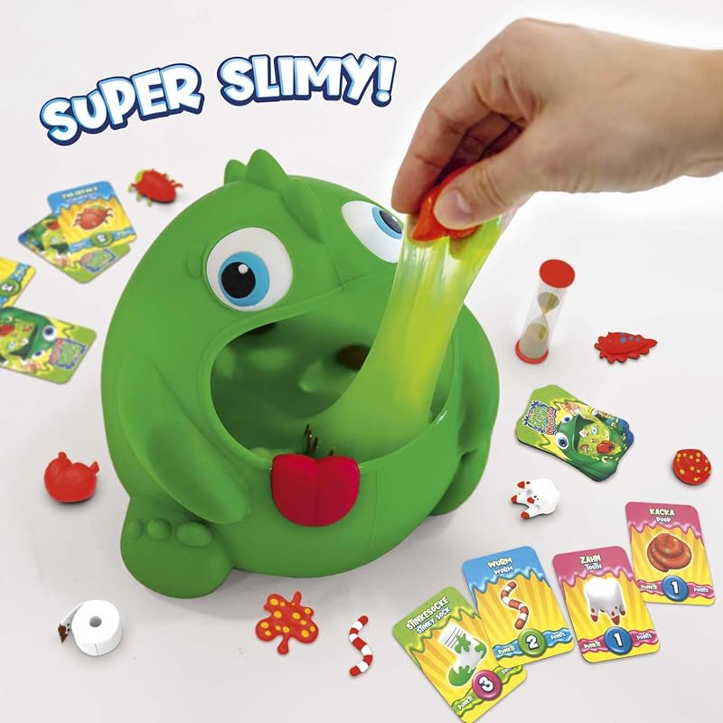Craze magic slime monster card game para crianças a partir de 3 anos, 2 jogadores ou mais, jogos rápidos de 15 minutos, instruções em espanhol e português