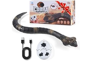 Remote Control Snakes Realistic Rc Snake Prank Cobra Rechargeable Smart Sensing Cat Toy with Infrared Controller Reptile Toys