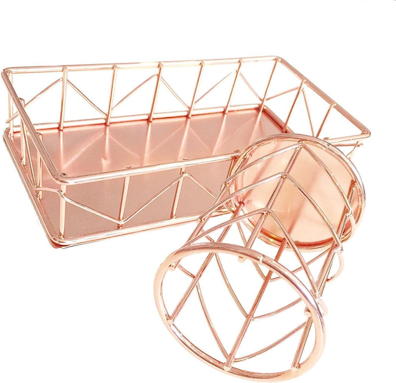 (Handcrafted) Rose Gold Wire Holder / Rose Gold Wire Tray / Gift / lunarbaystore.com (Wire Jewelry Tray)