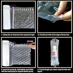 Hijelyn Inflatable Bubble Cushioning Wrap Roll