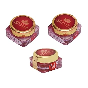 KEYA SETH AROMATHERAPY, DEVICE OF DROP 100% Natural Sindur Dust Red (3gmX2) and Maroon (3gmX1) by Keya Seth Aromatherapy, Combo Pack of 3 (3gm X 3)