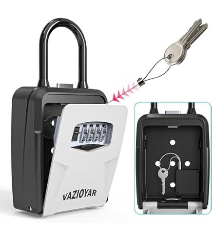 Amazon.com: Vazioyar Key Lock Box,With Retractable Key