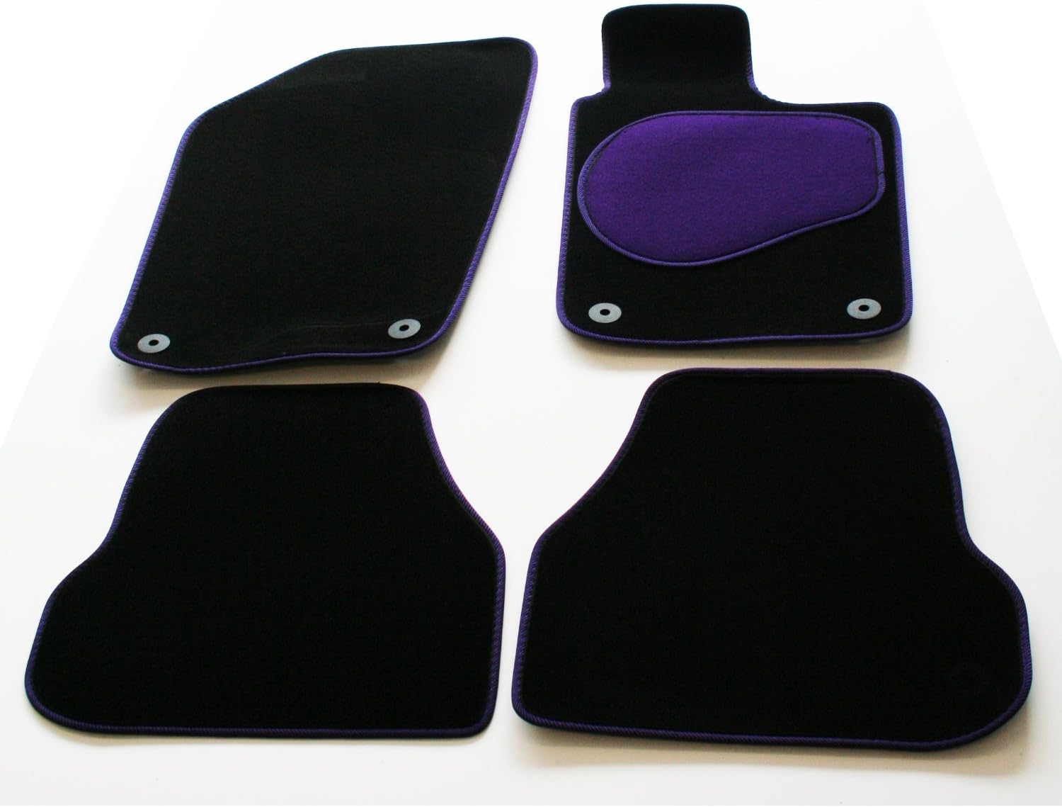 Tailored Custom Black Luxury Velour Carpet Car Mats for Citroen C1