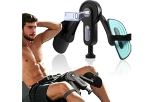 BROKENSNATCH Hip Trainer Kegel Exerciser for Men & Women, Pelvic Floor Exercise Device with 135lb Resistance, 360° Inner Thigh Exerciser with Smart Display for Time/Count/Calories/Reps, Adjustable Leg Straps