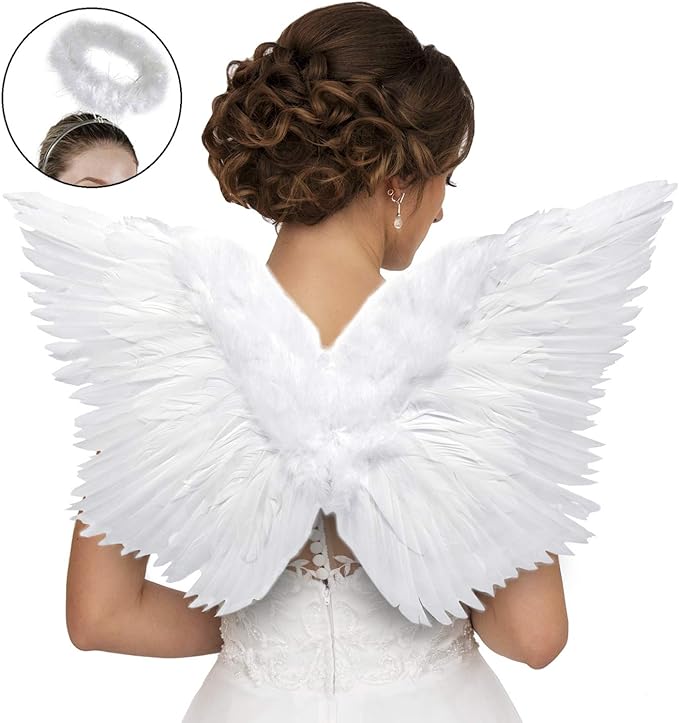Angel Wings Costume for Women with Adjustable Straps to Fit
