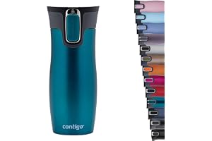 Contigo West Loop Autoseal Travel Mug, Stainless Steel Thermal Mug, Vacuum Flask, Leakproof Tumbler, Coffee Mug with BPA-Free