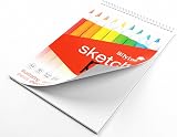 Silvine A4 Sketch Pad Wirebound 130gsm 30 Sheets Perforated 210 x 309mm view 3