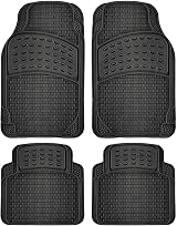 Nyxi 5 Piece Rubber Car Mat Set Front Rear Boot 120x80cm Universal view 9