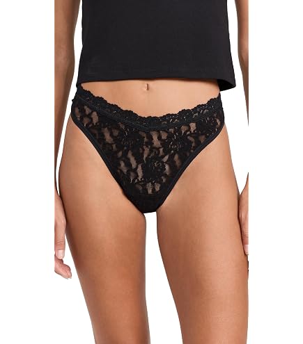 hanky panky Signature Lace Original Rise Thong (PR4811P),Absolute