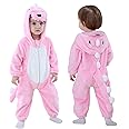 TONWHAR Kids' And Toddlers' Infant Tiger Dinosaur Animal Fancy Dress Costume Outfit Hooded Romper Jumpsuit