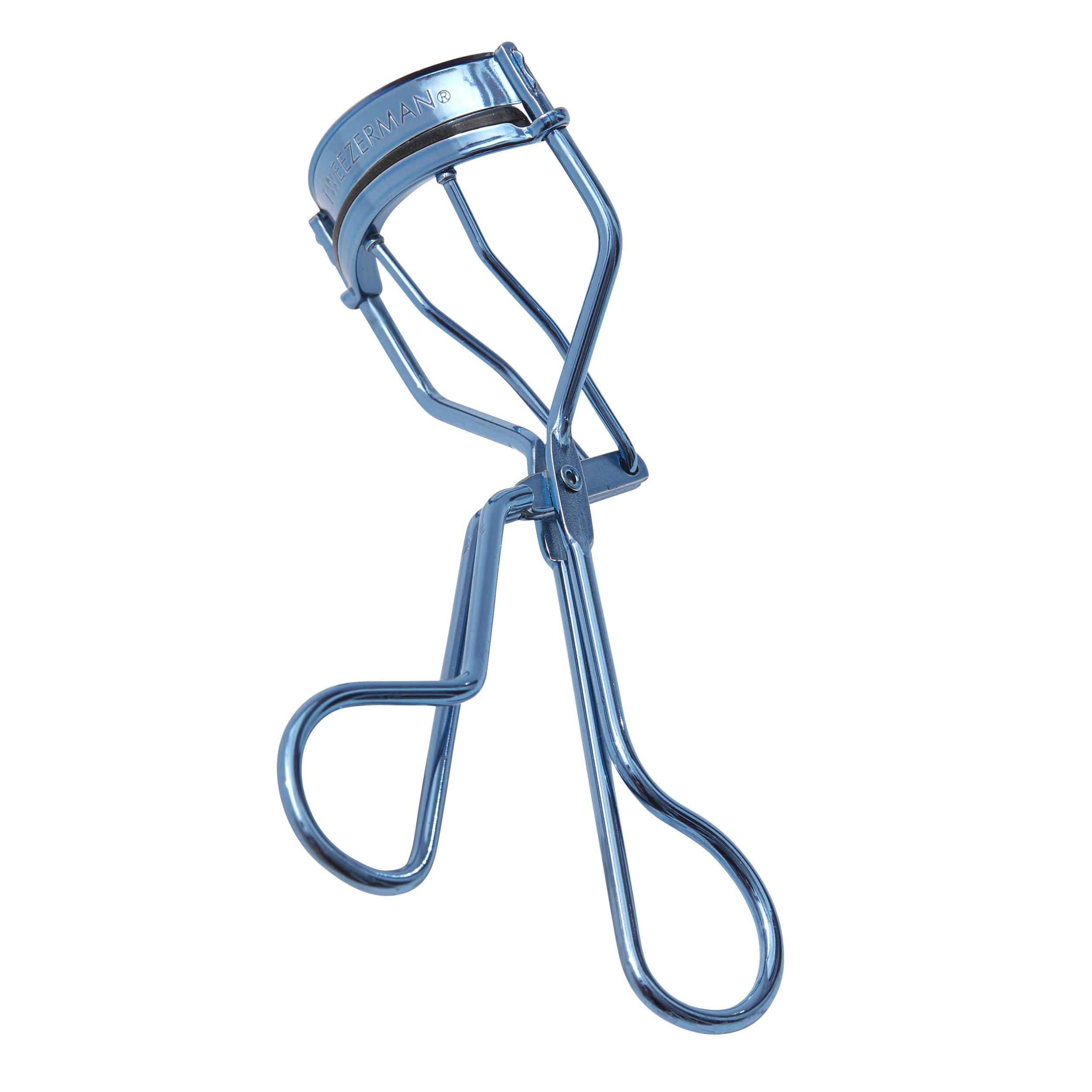 TWEEZERMAN Eyelash Curler Classic Eye Curler Stainless Steel Bell Bottom Blue