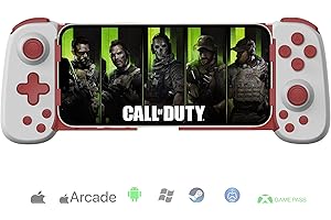 KOIIKO Wireless Controller for iPhone/Android/PC/iPad/Tablet/Arcade MFi Games/Switch/PS4/iPhone 15, Support Streaming on PS5/PS4/Xbox/PC Console, Cloud Gaming Gamepad Joystick - Turbo/6-Axis Gyro/Dual Motors