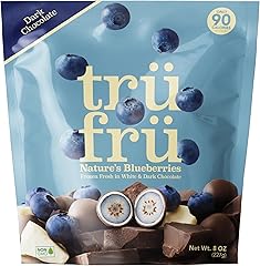 Tru Fru, Frozen, Blueberries In White And Dark Chocolate, 8 Ounce
