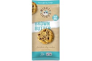 · MIGHTY · MONKEY Mightylicious – Handcrafted Cookies | Soft & Chewy | Gluten-Free | non-GMO | Kosher | Better for You Snack | Allergen Friendly | Brown Butter Chocolate Chip - 7.4 Oz