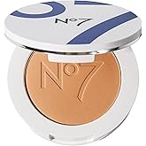 No7 Lift & Luminate Triple Action Powder - Deep - Pressed Makeup Setting Powder for Face - Compact Setting Powder Reduces the Appearance of Fine Lines & Enhances Glow (10g)