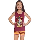 Harry Potter girls Gryffindor House Crest Cotton Tank Top Pajama Short Set