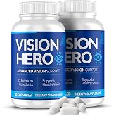 Vision Hero Advanced Vision Support, Eyes Supplements - 60 Capsules Eye Health Supplements for Adults (Pack of 2)