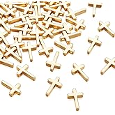 Craftdady Small Cross Charms Tibetan Style Antique Silver Cross Pendants for DIY Earring Bracelet Necklace Jewelry Making