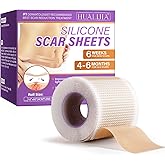 Silicone Scar Sheets, Silicone Scar Tape (1.6”x 60”), Medical Grade Scar Tape for Surgical Scars, Reusable Silicone Tape for Surgical, C-Section, Tummy Tuck, Keloid Scars