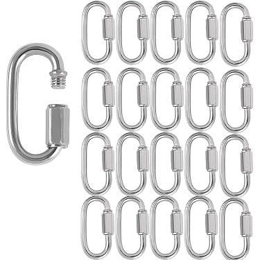 10 Maillons Rapides En Acier Inoxydable 316 - 1,5 Pouce, Capacité 220 Lbs, Neufs Sous Emballage