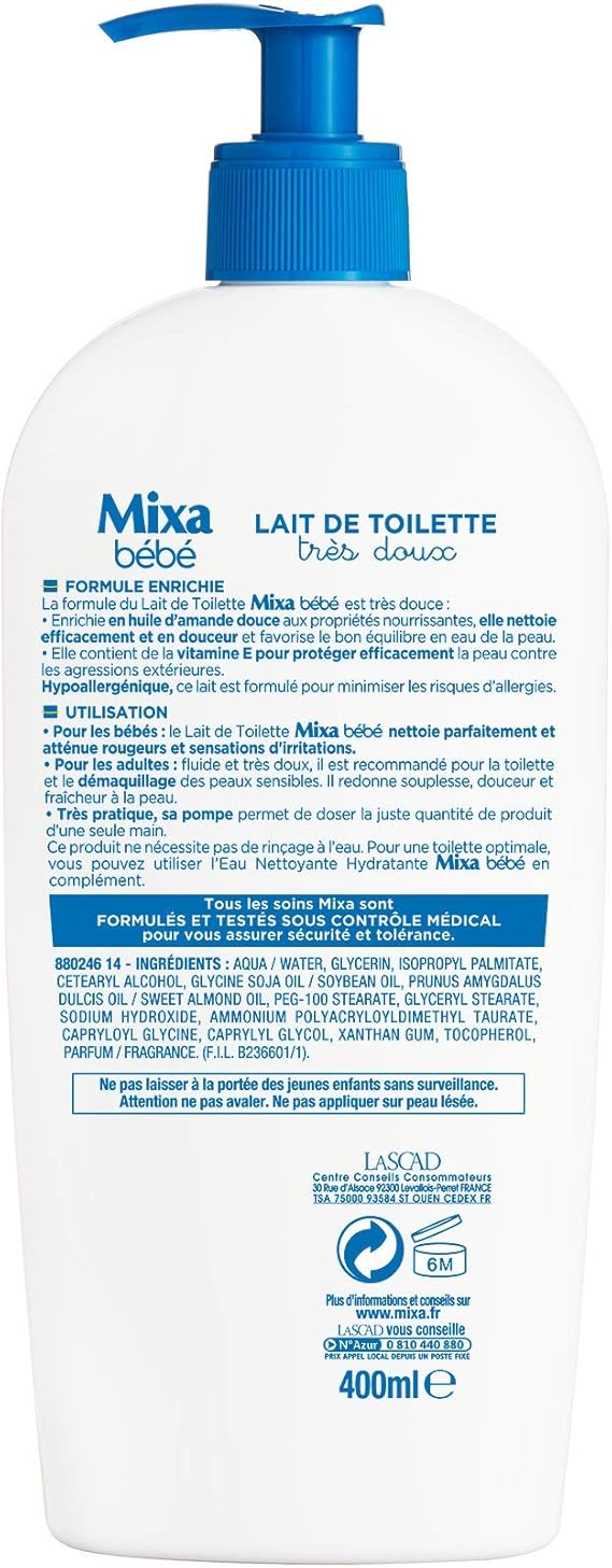 Mixa Bebe Lait De Toilette Tres Doux Format Familial 400 Ml Amazon Fr Beaute Et Parfum Mixa Bebe Lait De Toilette Tres Doux Format Familial 400 Ml Amazon Fr Beaute Et Parfum