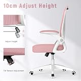 naspaluro Office Chair Ergonomic Desk Chair 90° Flip-Up Armrest Pink view 4