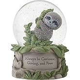 Precious Moments 213103 Always Be Curious, Giving, and Free Resin/Glass Musical Snow Globe