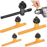 5 Sizes Drill Chuck Key, Drill Press Chuck Key Replacement for Craftsman | High Hardness Wear Resistant Carbon Steel, Chuck Diameter: 1/4" / 3/8" / 1/2" / 5/8" 3/4", Ckuck Keys for Drill Press