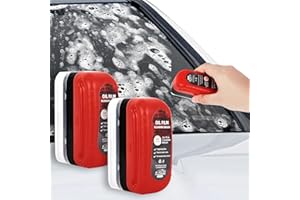 HUT 2-Pack Automotive Oil Film Cleaning Brush for Car Windows – Glass Cleaning Board, Anti-Fog Rain Glass Cleaner, Interior & Exterior Use, Effective Oil Film Remover for Windshield and Window Cleaning