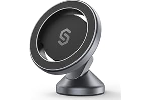 SYNCWIRE for MagSafe Car Mount - 360 Rotation Magnetic Phone Holder for Car Dashboard, Strong Magnet Car Phone Holder Mount Compatible iPhone 17 Pro Max Air 16 15 14 13 - Car Accessories for Women Men
