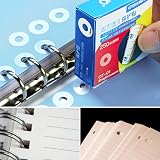 Rowwait 250 Pcs Hole Reinforcement Labels Transparent 6mm Inner 15mm Outer view 4