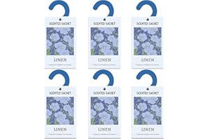 LA BELLEFÉE Sachets for Drawers and Closets Linen Scent, Long-Lasting Scented Sachets Large Hanging Sachets Bags Closet Deodorizer, Accessories for Closets, Drawers, Wardrobes, Car