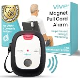 Vive Magnet Pull Cord Chair Alarm for Elderly Adults - Bed Alarm - Fall | Prevention for Elderly Dementia Patients - String Exit Alert Detection for Caregivers Monitoring Seniors - Batteries Included