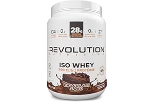 Revolution Nutrition, Iso Whey, Protein Powder, 100% Isolate, Premium Formula, Gluten Free, Low Carb, Promoting Lean Muscle G