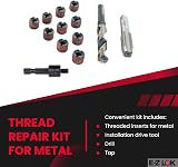 E-Z LOK EZ-650-6 Threaded Inserts M6-1.0 Steel Installation Kit Black Oxide view 2