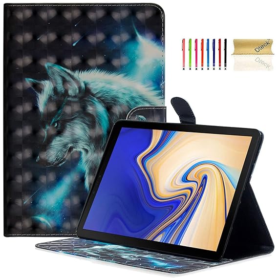 Amazon Com Dteck Galaxy Tab S4 10 5 Case 3d Premium Leather