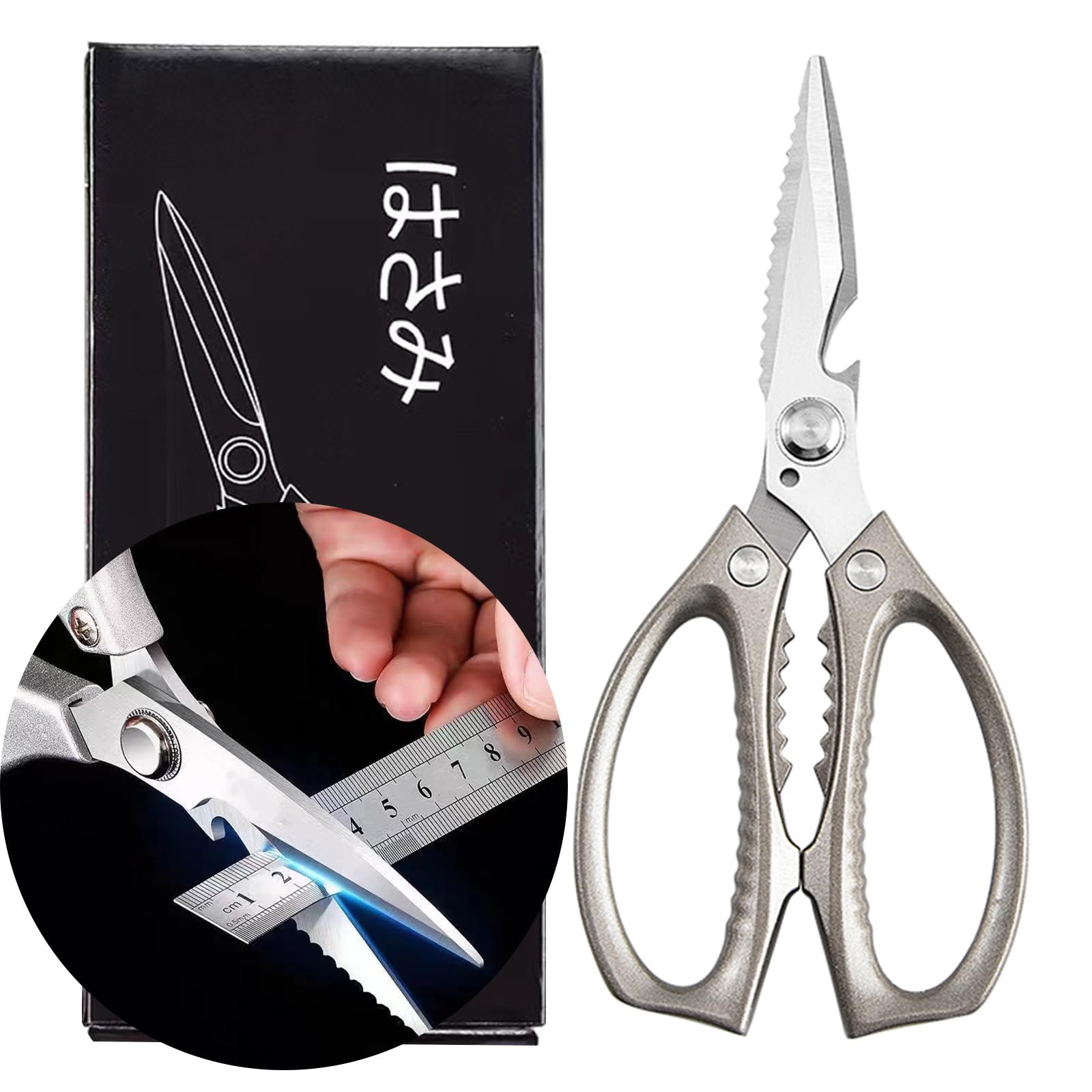 Photo 1 of Feefeeguang Kitchen Scissors Heavy Duty Shears for Food All Purpose Cooking Scissors Meat & Utility Scissors, CS1006