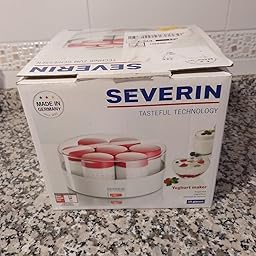 SEVERIN Yogurtera, Incl. 7 Tarros de 150 ml, Marcador de Memoria ...