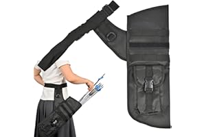 SPG Hip Quivers for Archery - Arrow Quiver with Molle System Quiver Arrow Holder with Adjustable Waist Belt Arrow Bag for Compound Recurve Bow Target Practice Backyard 3D Archery