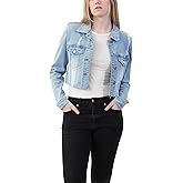 INDIGO SAINTS womens Luxury Clothing Denim Jackets, Comfortable & Stylish CoatDenim Jacket