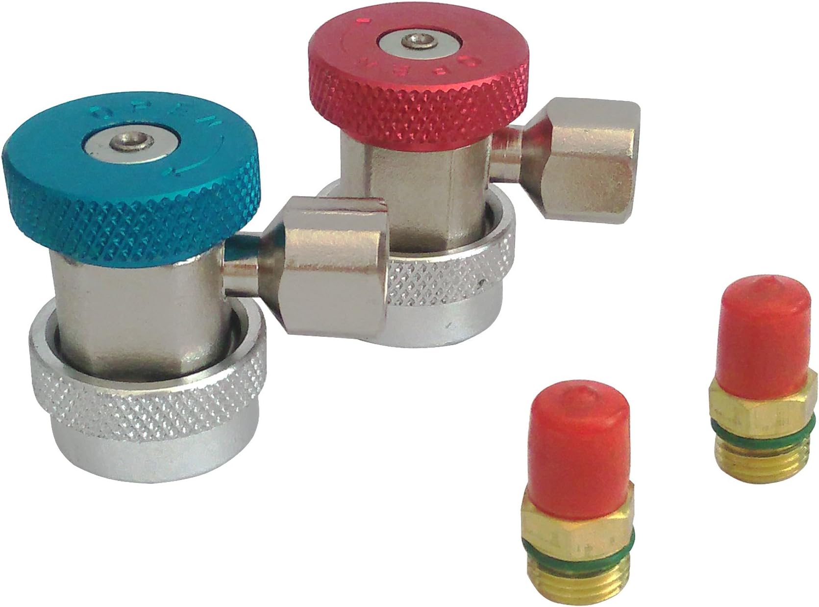 HKAnchor A/C Compressor R-134A Quick Manual Coupler Adapter SAE J-639 Connectors