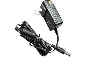 PALREY 10 ft 12V Power Cord for Audio Technica Turntable Charger Cord for Audio-Technica AT-LP60X AT-LP60X-BK AT-LP60X-BW AT-LP60XBT-RD AT-LP120XUSB-BK Direct-Drive Turntable Record Player DC Power Adapter