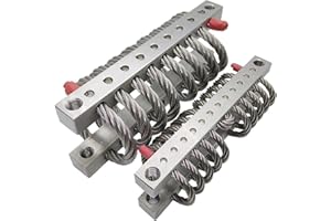 YUENHOANG 1PCS Wire Rope Isolator 304 Stainless Steel Impact Resistance Shock Absorber Photography Machine UAV Car Boat Equipment Anti-Vibration Damper (GS1-38)